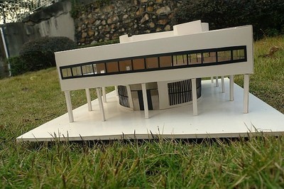 凝固的现代主义诗篇 东野诚三维重构萨伏伊别墅模型设计解析